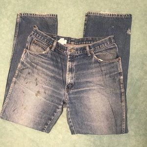 VINTAGE distressed Calvin Klein straight leg jeans